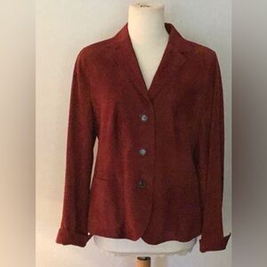 Akris Punto suede leather jacket blazer in amazing shape. Such quality. Size 10